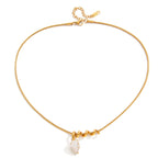 Ars Classic Water Drop Zircon Pendant Necklace 18k Gold Plated Stainless Steel Thin Chain Necklaces Women’s Choker Necklaces