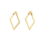 1/3Pairs Studs Set of Earrings for Women Gold Color Double Layer Geometric Square Statement Loop 316L Stainless Steel Jewelry